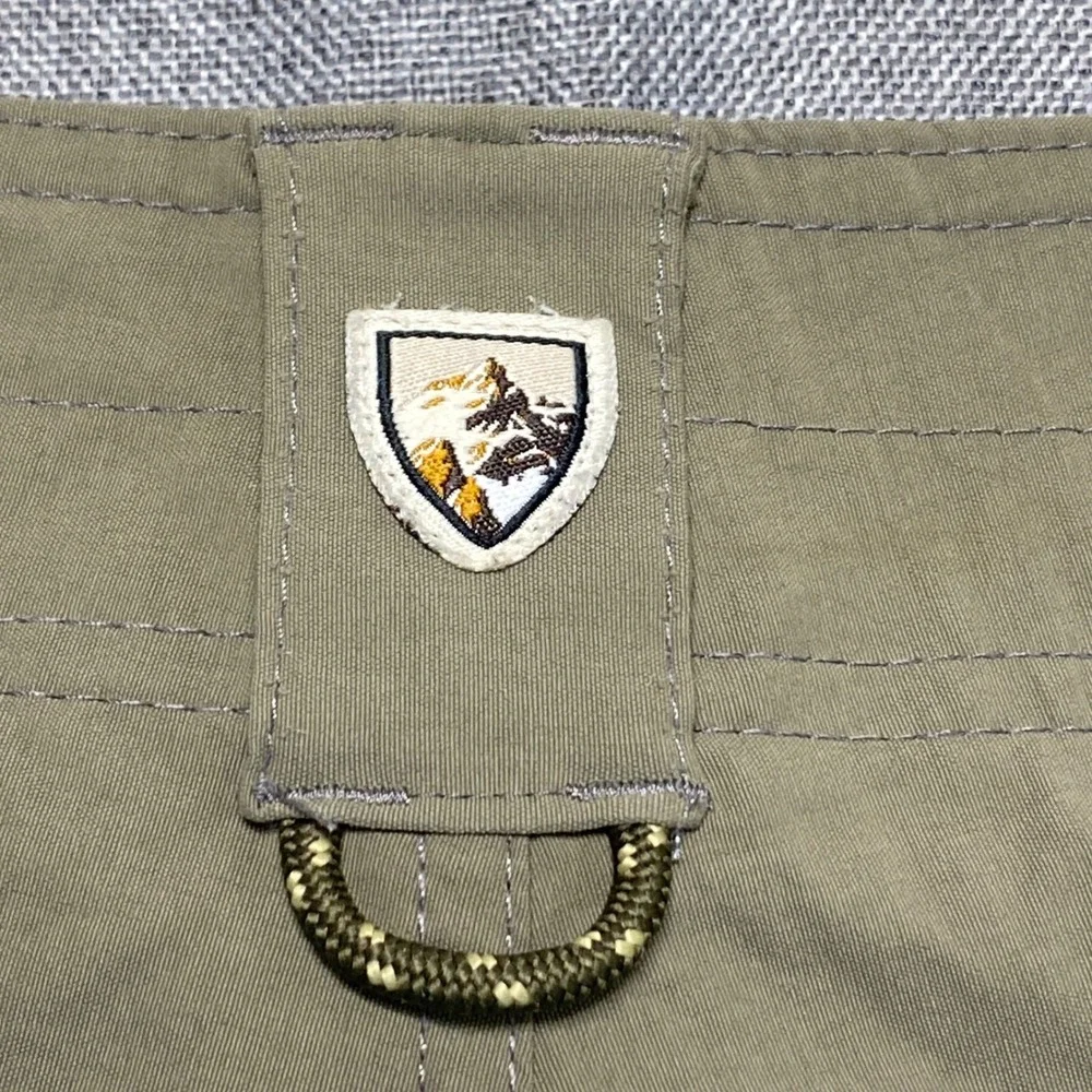 Kuhl Renegade Convertible Stealth Pants Mens 40x32 Khaki Tan ZipOff Hiking Cargo